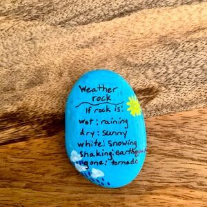 Blue weather rock, silly